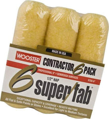 Wooster Brush - 1/2" Nap, 9" Wide Paint Roller - Semi-Rough Texture, Synthetic Knit - All Tool & Supply