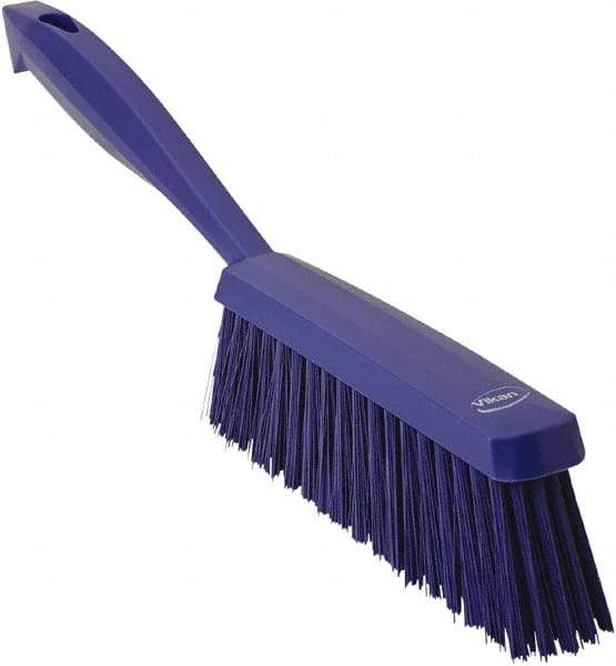 Vikan - 14" OAL, Polyester Staple Set Bench Brush - 2" Bristle Length, 6-3/8" Long Head, Purple - All Tool & Supply