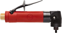 Chicago Pneumatic - 1/4" Collet, Straight Handle, Air Angle Die Grinder - 18,000 RPM, Rear Exhaust, 15 CFM, 0.5 hp, 90 psi, 6.35mm Inlet - All Tool & Supply