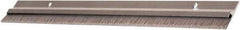 National Guard Products - 1/4" Back Strip Brush Width, Aluminum Door Bottom Sweep - 1" Bristle Length, Nylon, 1" OAL, 1" High, Anodized Alum Coated - All Tool & Supply