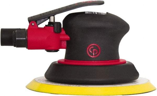 Chicago Pneumatic - 12,000 OPM, 8 CFM Air Consumption, Palm Air Orbital Sander - Round Pad, 1/4" Inlet - All Tool & Supply