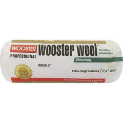 Wooster Brush - 1-1/4" Nap, 9" Wide Paint Roller - Extra-Rough Texture, Lambswool - All Tool & Supply