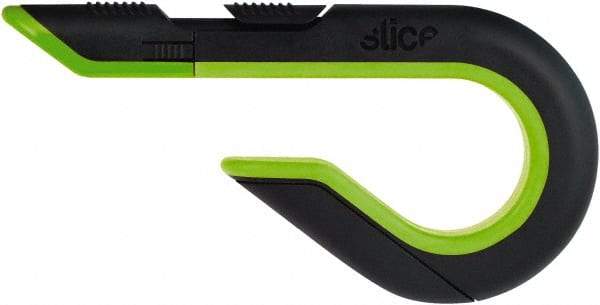 Slice - Retractable Utility Knife - Black & Green Non-Slip Comfort Handle, 1 Blade Included - All Tool & Supply