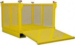 Machining & Welding - 48" Long x 48" Wide x 28" High Steel Basket-Style Bulk Container - 2,500 Lb. Load Capacity - All Tool & Supply