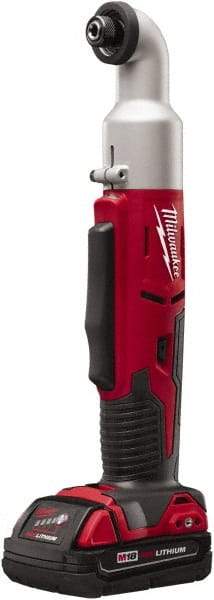 Milwaukee Tool - 18 Volt, 1/4" Drive, 30, 60 Ft/Lb Torque, Cordless Impact Driver - Inline Handle, 1500, 2250 RPM, 1 Lithium-Ion Battery Included - All Tool & Supply