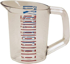 Rubbermaid - 0.5 Quart Polycarbonate Measuring Cup - 25 ml Graduation - All Tool & Supply