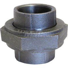 Black Union: 1-1/4″, 300 psi, Threaded Malleable Iron, Galvanized Finish, Class 300