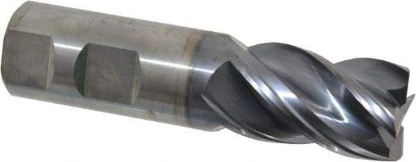 Kennametal - 1", 4 Flute, Solid Carbide, 0.03" Corner Radius End Mill - 4" OAL, 1-1/2" LOC - All Tool & Supply