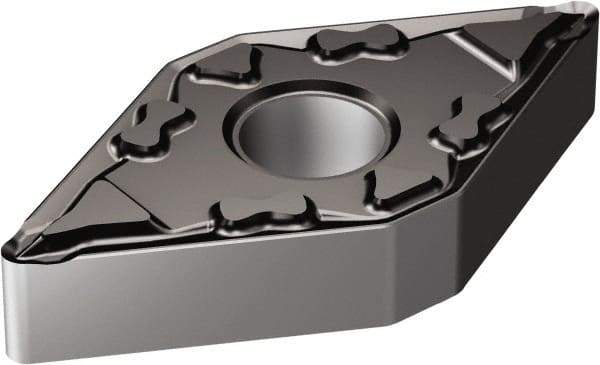 Sandvik Coromant - DNMG332 MF Grade 1105 Carbide Turning Insert - TiAlN Finish, 55° Parallelogram, 3/8" Inscr Circle, 3/16" Thick, 1/32" Corner Radius - All Tool & Supply