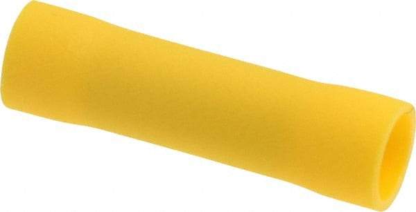 Thomas & Betts - 12 to 10 AWG Compatible, Vinyl Fully Insulated, Crimp-On Butt Splice Terminal - Copper Contacts, 1.024" OAL, Yellow - All Tool & Supply