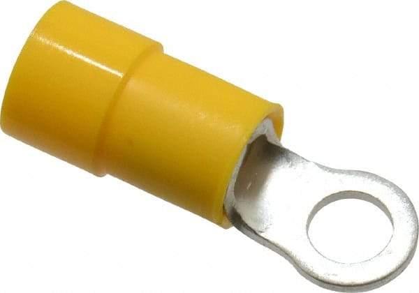 Thomas & Betts - 12-10 AWG Partially Insulated Crimp Connection Circular Ring Terminal - #8 Stud, 0.894" OAL x 0.283" Wide, Tin Plated Copper Contact - All Tool & Supply