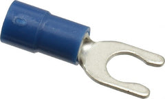 Thomas & Betts - #10 Stud, 16 to 14 AWG Compatible, Partially Insulated, Crimp Connection, Locking Fork Terminal - All Tool & Supply