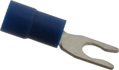 Thomas & Betts - #6 Stud, 16 to 14 AWG Compatible, Partially Insulated, Crimp Connection, Locking Fork Terminal - All Tool & Supply