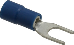 Thomas & Betts - #8 Stud, 16 to 14 AWG Compatible, Partially Insulated, Crimp Connection, Standard Fork Terminal - All Tool & Supply