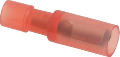 Thomas & Betts - 22 to 16 AWG Bullet Connector - 0.153" Bullet Diam, Red Nylon Insulation - All Tool & Supply