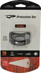 Princeton Tec - LED Bulb, 70 Lumens, Hands-free Flashlight - Black Plastic Body, 3 AAA Batteries Not Included - All Tool & Supply