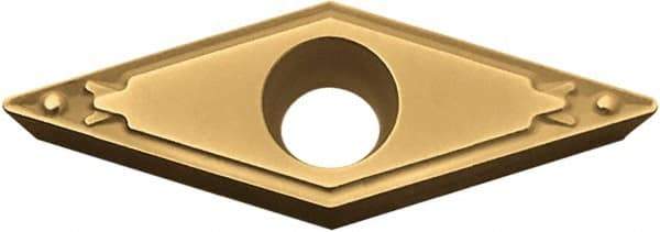 Kyocera - VBMT332 HQ Grade CA5525 Carbide Turning Insert - TiCN/Al2O3/TiN Finish, 35° Diamond, 3/8" Inscr Circle, 3/16" Thick, 1/32" Corner Radius - All Tool & Supply