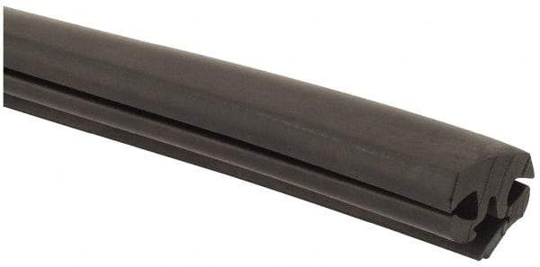 TRIM-LOK - 1.09 Wide x 25 Ft. Long, EPDM Rubber Locking Gasket - 1/4 Inch Panel Thickness, 1/4 Inch Window Panel Thickness - All Tool & Supply