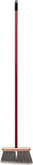 Harper Brush - 52" OAL Synthetic Bristle Straight Cut Broom - 48" Long Metal Handle, 4" Bristle Length, 9" Wide, Water Resistance - All Tool & Supply