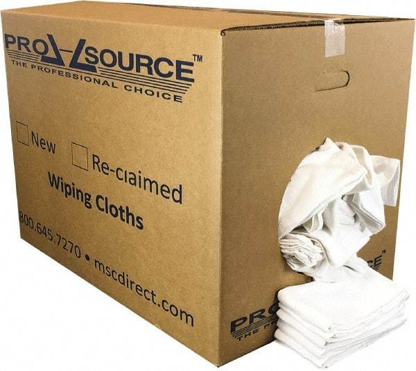 PRO-SOURCE - 25 Inch Long x 16 Inch Wide Virgin Cotton Surgical Towels - White, Huck Toweling, Lint Free, 50 Lbs. at 4 to 6 per Pound, Box - All Tool & Supply