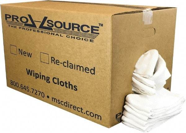 PRO-SOURCE - 25 Inch Long x 16 Inch Wide Virgin Cotton Surgical Towels - White, Huck Toweling, Lint Free, 25 Lbs. at 4 to 6 per Pound, Box - All Tool & Supply