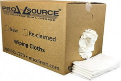 PRO-SOURCE - 12 Inch Long x 20 Inch Wide Virgin Cotton Diaper Rags - White, Lint Free, 25 Lbs. at 2 to 4 per Pound, Box - All Tool & Supply