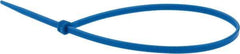 Value Collection - 9.8" Long Blue Nylon Standard Cable Tie - 40 Lb Tensile Strength, 70mm Max Bundle Diam - All Tool & Supply