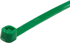 Value Collection - 6" Long Green Nylon Standard Cable Tie - 40 Lb Tensile Strength, 38mm Max Bundle Diam - All Tool & Supply