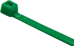 Value Collection - 4" Long Green Nylon Standard Cable Tie - 18 Lb Tensile Strength, 21mm Max Bundle Diam - All Tool & Supply