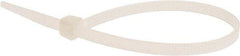 Value Collection - 8" Long Natural (Color) Nylon Standard Cable Tie - 50 Lb Tensile Strength, 54mm Max Bundle Diam - All Tool & Supply