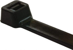 Value Collection - 6.3" Long Black Nylon Standard Cable Tie - 18 Lb Tensile Strength, 40mm Max Bundle Diam - All Tool & Supply