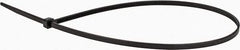 Value Collection - 14.6" Long Black Nylon Standard Cable Tie - 40 Lb Tensile Strength, 106mm Max Bundle Diam - All Tool & Supply