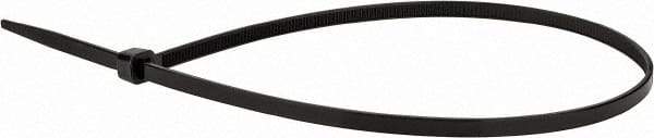 Value Collection - 16" Long Black Nylon Standard Cable Tie - 50 Lb Tensile Strength, 106mm Max Bundle Diam - All Tool & Supply