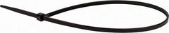 Value Collection - 11.4" Long Black Nylon Standard Cable Tie - 40 Lb Tensile Strength, 82mm Max Bundle Diam - All Tool & Supply