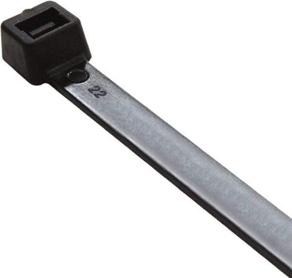 Value Collection - 11" Long Black Nylon Standard Cable Tie - 50 Lb Tensile Strength, 81mm Max Bundle Diam - All Tool & Supply