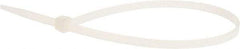 Value Collection - 11" Long Natural (Color) Nylon Standard Cable Tie - 50 Lb Tensile Strength, 81mm Max Bundle Diam - All Tool & Supply