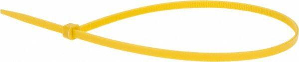 Value Collection - 14.6" Long Yellow Nylon Standard Cable Tie - 50 Lb Tensile Strength, 106mm Max Bundle Diam - All Tool & Supply