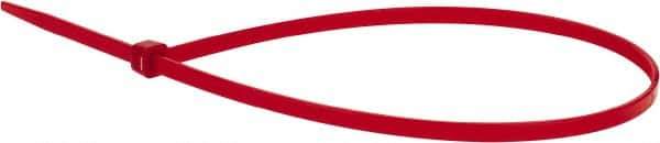 Value Collection - 14.6" Long Red Nylon Standard Cable Tie - 50 Lb Tensile Strength, 106mm Max Bundle Diam - All Tool & Supply