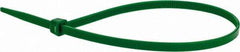 Value Collection - 11" Long Green Nylon Standard Cable Tie - 50 Lb Tensile Strength, 81mm Max Bundle Diam - All Tool & Supply