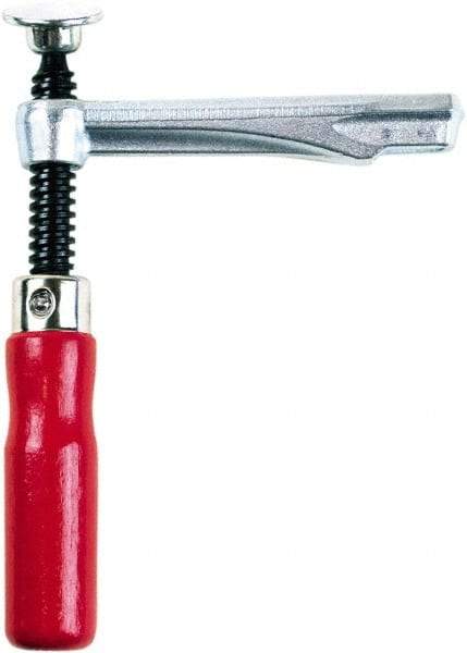 Bessey - 1,450 Lb Clamping Pressure, Steel, Straight Handle, SLV Bar & Pipe Clamping Arm - 4-3/4" Throat Depth - All Tool & Supply