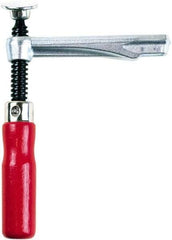 Bessey - 1,450 Lb Clamping Pressure, Steel, Straight Handle, SLV Bar & Pipe Clamping Arm - 4-3/4" Throat Depth - All Tool & Supply