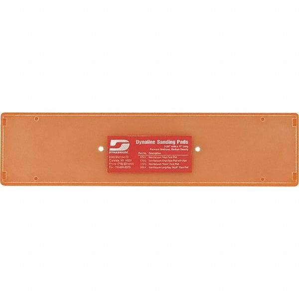 Dynabrade - 11 x 2-3/4" Rectangular Adhesive/PSA Backing Pad - File Board Sander Compatible, Screw Attachment, Nonvacuum Pad, 3/8" Thick, Medium Density - All Tool & Supply