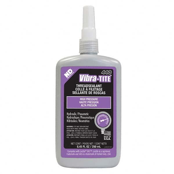 Vibra-Tite - 250 mL Bottle, Purple, Pneumatic - Hydraulic Thread Sealant - All Tool & Supply