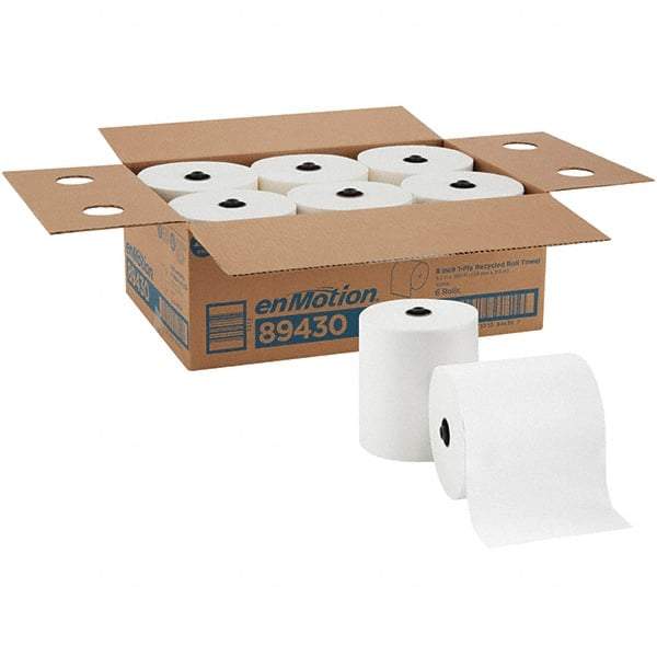 Georgia Pacific - Hard Roll of 1 Ply White Paper Towels - 8-1/4" Wide, 700' Roll Length - All Tool & Supply