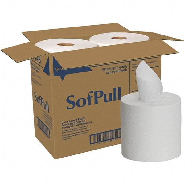 Georgia Pacific - Center Pull Roll of 1 Ply White Paper Towels - 7-3/4" Wide - All Tool & Supply