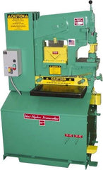 Uni-Hydro - 6" Throat Depth, 56 Ton Punch Pressure, 1-3/8" in 1/2" Punch Capacity Ironworker - 5 hp, 3 Phase, 220/480 Volts, 33" Wide x 57" High x 27-1/4" Deep - All Tool & Supply