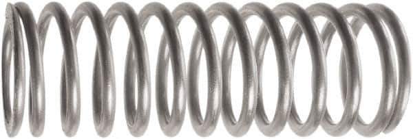 Associated Spring Raymond - 6.8mm OD, 0.51mm Wire, 65mm Free Length, Compression Spring - 0.8 Lb Spring Rating, 6.57 N Max Work Load, Music Wire - All Tool & Supply