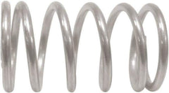 Associated Spring Raymond - 8.79mm OD, 0.8mm Wire, 21.5mm Free Length, Compression Spring - 7.04 Lb Spring Rating, 16.28 N Max Work Load, Stainless Steel - All Tool & Supply