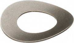 Associated Spring Raymond - 7/16" Bolt, Grade 301 Stainless Steel, Uncoated Curved Disc Spring - 0.1" High, 0.018" Thick - All Tool & Supply