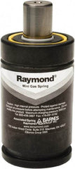 Associated Spring Raymond - M6 Int Rod, M6 Fill Port, M6 Mt Hole, 20mm Rod Diam, 38mm Diam, 16mm Max Stroke, Black Nitrogen Gas Spring Cylinder - 46mm Body Length, 62mm OAL, 1,620 Lb Full Stroke Spring Force, 360 psi Initial Charge - All Tool & Supply